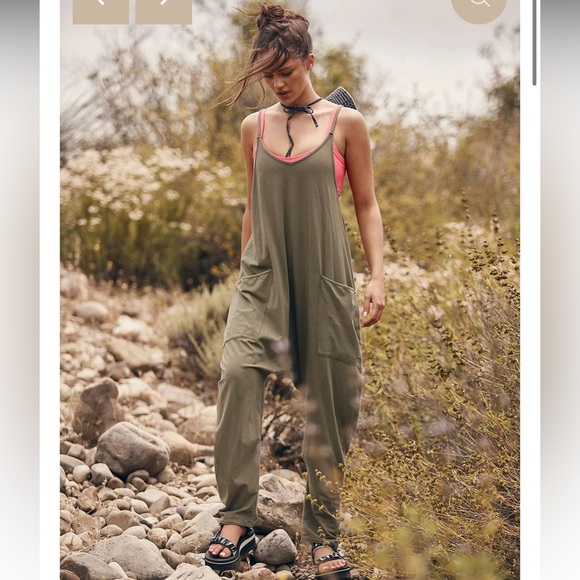 FP Movement by Free People Pants - FP Movement Hot Shot Onesie in Pune Green - Size XS